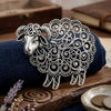 Classic Rhinestone Metal Sheep Brooches for Women Unisex Zodiac Animal Pins Casual Party Jewelry Accessories Gifts - Image 13