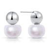 Eavva Women Pearl Dangle Earrings Gold Plated Hoops Fresh Water Pearl Earring With Silver Post Jewelry - Image 12