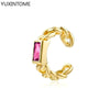 1PC Plated Gold Ear Cuff Earrings For Women C-Shape Crystal Clip On Earrings No Piercing Earrings Jewelry Gifts - Image 19