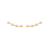 Silver Color Gold Plated Climber Earrings for Women Smooth Piercing Women's Stud Earrings Jewelry - Image 9