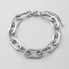 Stainless Steel Gold Plated Handmade Polished Zirconia Oval Charm Bracelet for Women Bangles Jewelry - Image 4
