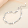 Silver Heart Shaped Bracelet For Women Retro Korean Versatile Pink Crystal Charm Bracelets Party Jewelry - Image 9