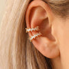 Stackable Bling Ear Cuffs Irregular CZ C-Shape Clip Earrings for Women French Korean Statement Jewelry - Image 4