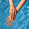 La. Muses Irregular Twisted Wide Faced Stainless Steel Women's Ring Pvd Gold Plated Jewelry Accessories - Image 2