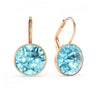 Bella Drop Earring for Women Christmas Birthday Austrian Crystals Round Cut Dangle Silver Gold Color Pierced Jewelry - Image 11