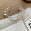 Irregular Geometric Acrylic Cuff Bracelet in Multiple Styles - Image 13