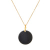 1pc natrual crystal stone gemstone agate Stainless steel adjustable circular pendant necklace for women and men - Image 10