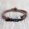 Nautical Bracelet Men Black Shark Braslet Sliding Adjustable 3mm Milan Cord Chain Summer Beach Surfer Jewelry Accessories - Image 5