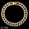Hip Hop Iced Out Prong Cuban Link Chain Anklet For Women Gold Silver Color Prong Rhombus Cuban Anklets Bracelet Jewelry - Image 7