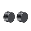 1 Pair Stainless Steel Inlaid Cubic Zirconia Magnetic Non-Piercing Stud Earrings Round Clip on Ear Cuff for Men Women - Image 13