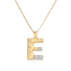 Gold/Silver Color Mixed 26 Letters Pendant Necklaces For Women Men Shiny CZ Zircon Inlay Party Jewelry Gift - Image 12