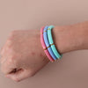 3Pcs Bohemain Acrylic Bamboo Stackable Bracelets Set for Women Marble Color Stretchy Resin Tube Beads Bracelet Bangles Jewelry - Image 19