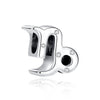 Silver Charms Beads 12 Zodiac A-Z Letters Virgo Aries Fit Bracelets Necklaces Jewelry For Women - Image 9