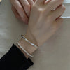 Silver Metal Bracelet for Women Men Vintage Handmade Hasp Bracelet Birthday Gift S - Image 2
