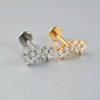 1pcs Titanium CZ Horse eye Flower Cartilage Earring Stud 16G Internally Threaded Sun Helix Ear Tragus Piercing Jewelry - Image 9