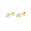 Two-Piece Stainless Steel CZ Cartilage Stud Earring Set for 20G Piercings - Image 10