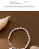 MODIAN 925 Sterling Silver Lukcy Circle Baroque Pearl Adjustable Chain Link Platinum Plated for Women Christmas Gifts Jewelry