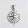 Men's Compass Pendant Necklace Stainless Steel Navigation Compass Chain Vintage Direction Jewelry Gift for Traveler Adventurer - Image 2