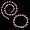 Shiny Heart Zircon Hip Hop Rock Tennis Chain Jewelry Set Bracelet Necklace Combo For Women Men - Image 11
