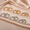 1 Pair Stainless Steel Round Hoop Earrings For Women 2.5mm Thick Hip-hop Street Pop Ear Buckle Classic Huggie Daily Jewelry - Image 6