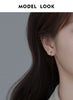 Modian 925 Sterling Silver Simple Rainbow Color Ear Buckles for Women 14k Gold Plated Gorgeous Real Silver Earrings Fine Jewelry