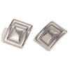Miranda Stainless Steel Vintage Inspired Rectangular Earrings Both Gold And Silver Pvd Plated Texture Daily Jewel - Image 8