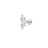 Silver Zircon Stud Earrings 1PC Eight pointed star Women Gold/Silver Heart Flat back piercing Jewelry Gift - Image 40