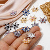 1 Piece Brass Christmas Charms Snowflake Clear Cubic Zirconia Multicolor Rhinestone Pendants For Necklace Making 20.5mm x 16mm - Image 3