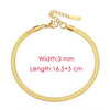 Blade Chain Anklets for Women Gold Color Bracelet on The Leg Stainless Steel Snake Chains Beach Accessories Jewelry - Image 24