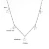 Round Cubic Zircon Charms Long Necklace Woman Choker Stars Moon Elegant Chain No Fade Fariy Jewelry - Image 19