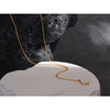 Stylish Processed Opal Stone Minimalist Small Chic Pendant Necklace Gold Plated Jewelry for Women Gift - Image 4