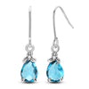 Silver Color Earrings Blue Zircon Stars Moon Irregularity Earrings For Woman Birthday Jewelry Gifts - Image 11