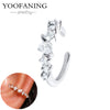 Silver Ear Needle Simple Ear Clip White Zircon Wrapping Design Earring for Women Jewelry Gift - Image 16