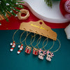 12/20 Pair Christmas Earring Set For Women Shiny Crystal Zircon Snowflake Elk Bowknot Elk Xmas Tree Earring Year Gifts - Image 9