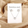 Necklaces Jewelry Sets For Women Girls Stainless Steel Pendant Necklaces And Earrings 2 Pieces Sets Wedding Party Jewelry Gifts - Image 36