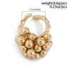 Simple Ccb Small Ball Ring for Women Men Punk Hip Hop Metal Open Finger Ring Female Jewelry Gift - Image 5