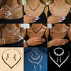 Rhinestone V Necklace and Drop Earrings Bridal Jewelry Set with Optional Bracelet - Image 6