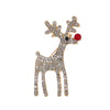 Christmas Brooch Shiny Crystal Year Accessory Pin Snowman, Elk, Tree Series Decoration Jewelry Gift - Image 17