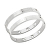 Hollow Stars and Carve Bangle Stars All Aligned Bracelet Set Stainless Steel Jewelry for Women - Image 12