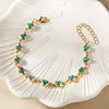 Elegant Red Crystal Zircon Metal Chain Bracelets for Women Colorful Heart Bracelets Party Wedding Wrist Charms Jewelry Gift - Image 27