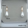 Women Simulated Pearl Jewelry Rose Gold Color Drop Earrings S M L - Image 9