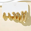 6 24pcs Selling Large Water Drop Tear Drop Dangle Large C shaped Twist Wide C Hoop Earrings Set Women Daily Ver - Image 6