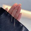 Long Wire Tassel Thread Chain Climb Star Heart Beads Pendants Drop Earrings Women's Straight Hanging Earings Jewelry - Image 3