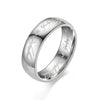 6MM Stainless Steel Laser Engraving Couples Wedding Rings, Men And Women Movie Jewelry Gifts - Image 8