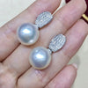 Imitation Pearl Dangle Earring for Women Silver Color Bling Cubic Zirconia Elegant Lady Jewelry - Image 9