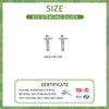 Silver Color Zircon Bend T Letter Hoop Earrings for Women Summer Minimalist Jewelry - Image 2
