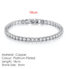 Dazzling Tennis Bracelet For Women Men 4/5mm Shiny Zircon Iced Out Chain Crystal Couple Men's Women's Bracelet Jewelry - Image 21