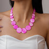 Bohemian Acrylic Multi-layer Choker Necklaces for Women Irregular Colorful Bead Necklace Exaggerated Party Wedding Accessories F - Image 19