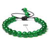 8MM Stone Bead Braid Bracelets Minimalist Carnelian Agates Jades Gem Woven Bangle Jewelry Gift For Women Men - Image 4