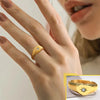 Women Star Signet Rings, Gold Color Stainless Steel Round Finger Band, CZ Stone Star Girl Anel - Image 7
